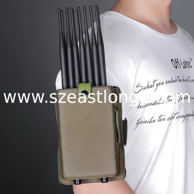 28 Bands Handheld Cell Phone Jammer WIFI GPS UHF VHF 315 433 12 Months Warranty