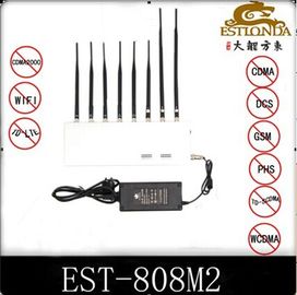 34dbm GPS Signal Jammer Wifi / 4G Signal Blocker مع 8 هوائيات